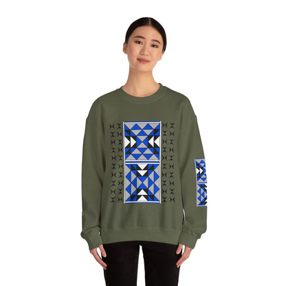 Sacred Mountains in Blue Unisex Sweatshirt