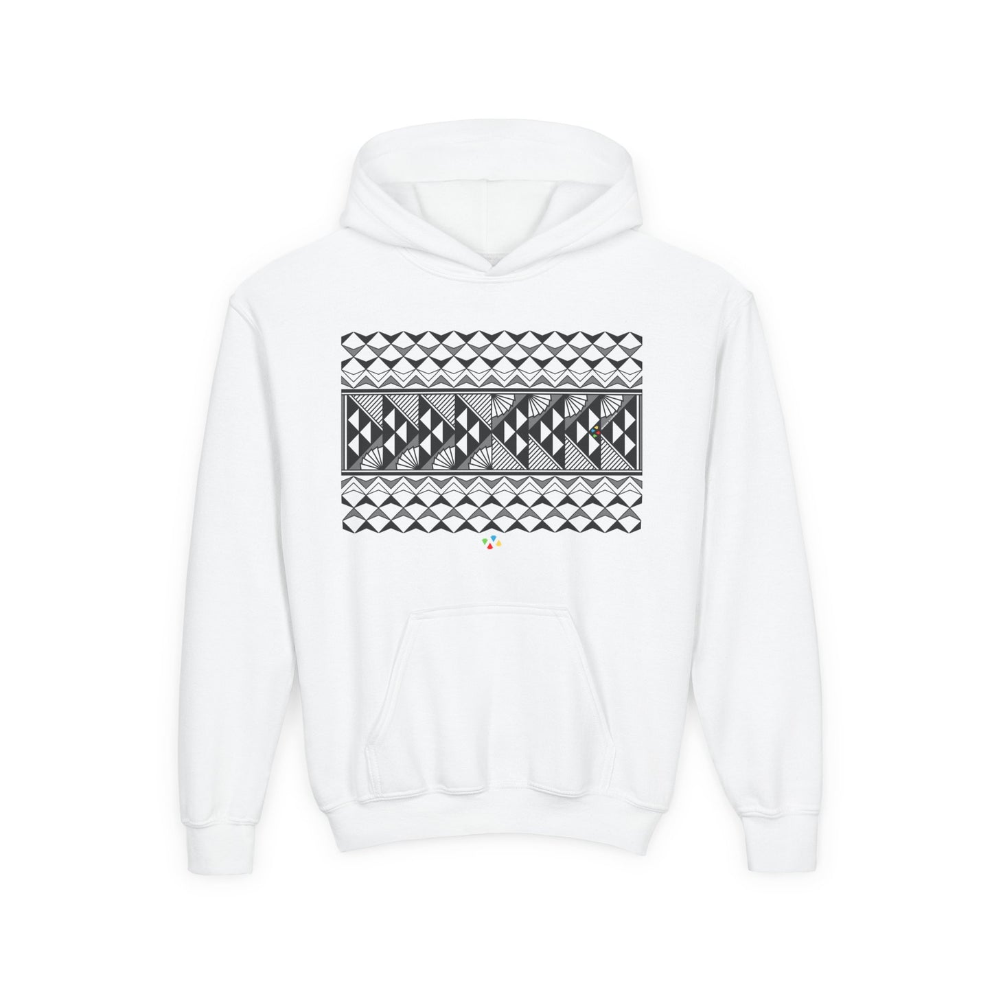 Gray Rain and Sun Youth Heavy Blend Hooded Sweatshirt