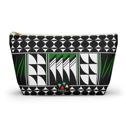 Blessed Feathers in Green Pouch w T-bottom