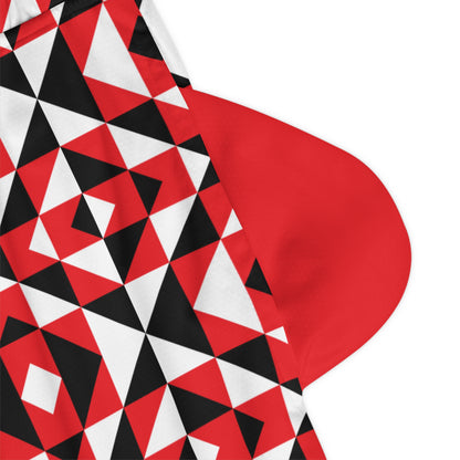 Red Sacred Mountains Basketball Rib Shorts