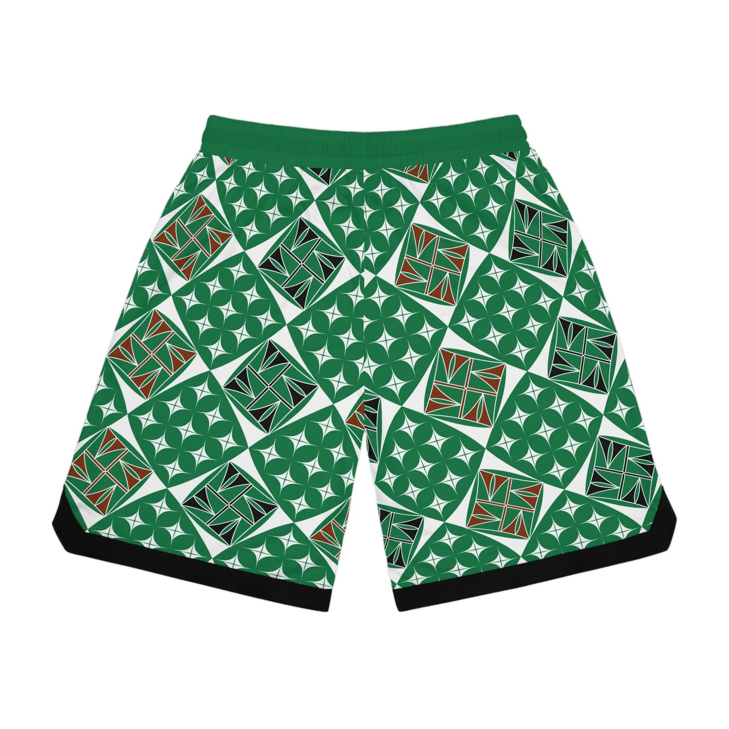 Sacred Universe in Green Basketball Rib Shorts