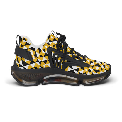 Sacred Mountains in Yellow Women's Mesh Sneakers