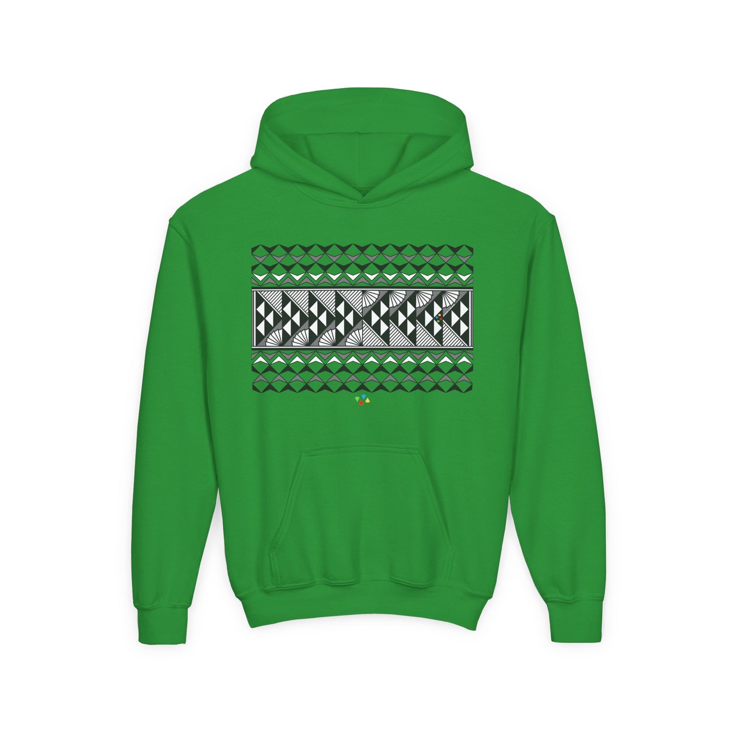 Gray Rain and Sun Youth Heavy Blend Hooded Sweatshirt