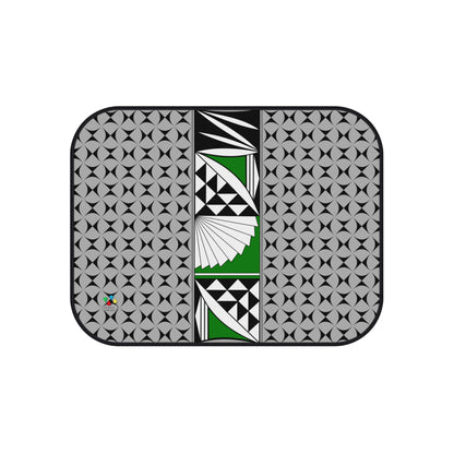 Southwest Sunrise in Green Car Mats (Set of 4)