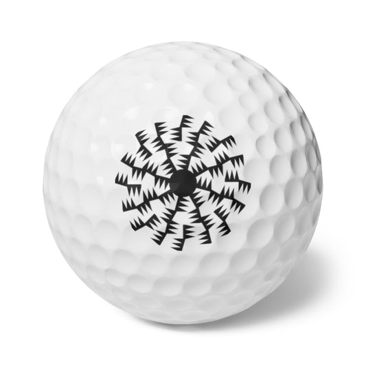 Sun Rays Golf Balls, 6pcs