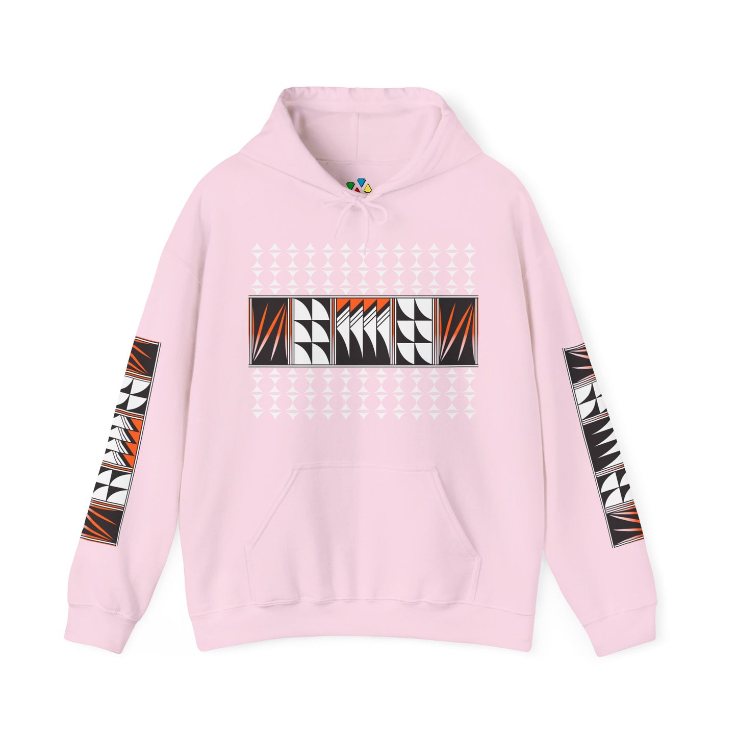 Blessed Feathers in Orange Unisex Hoodie