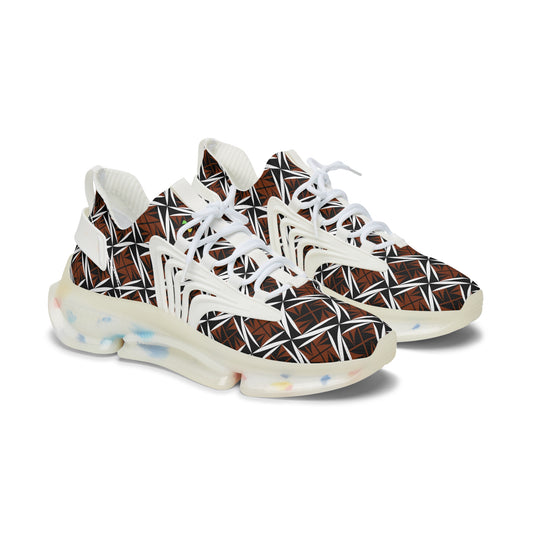 Sacred Winds in Rust Women's Mesh Sneakers