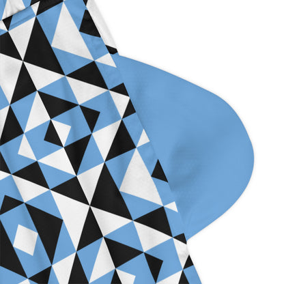 Light Blue Sacred Mountains Basketball Rib Shorts