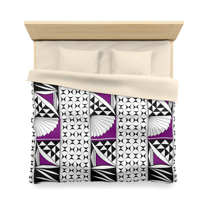 Southwest Sunrise in Purple Microfiber Duvet Cover