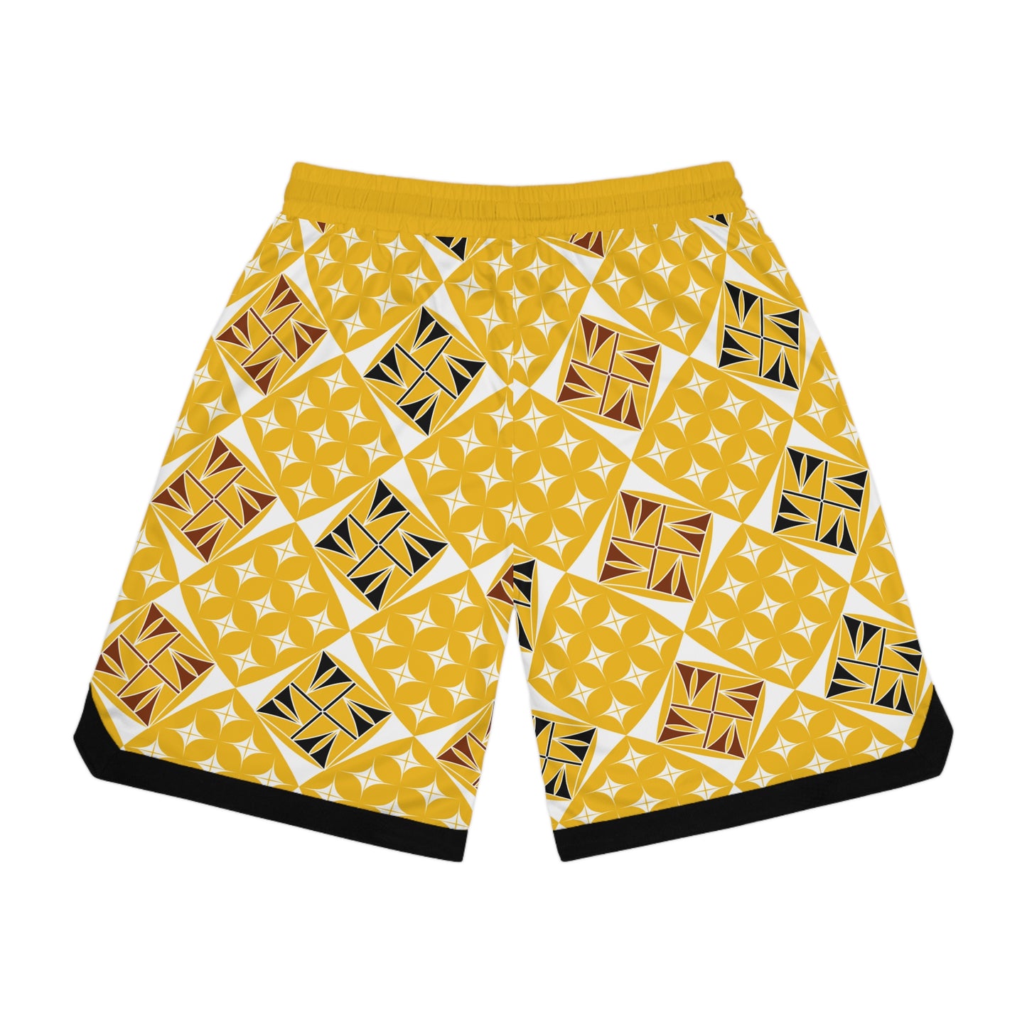 Sacred Universe in Yellow Basketball Rib Shorts
