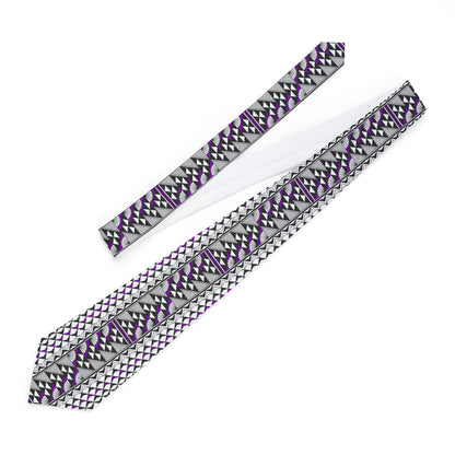 Purple Sun and Rain Necktie