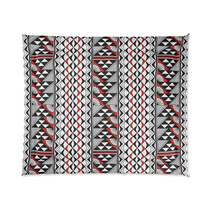 Southwest Rain and Sun in Red Comforter