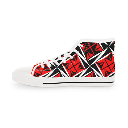 Sacred Winds in Red High Top Sneakers