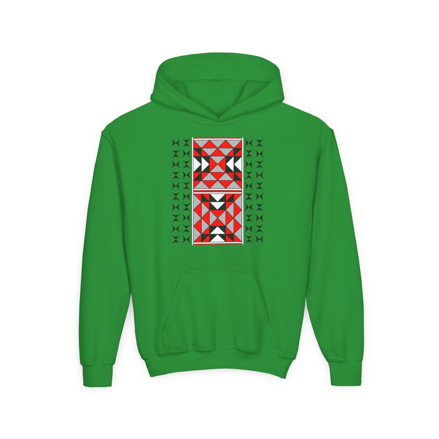 Sacred Mountains in Red Youth Heavy Blend Hooded Sweatshirt