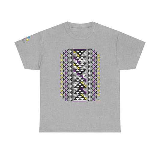 Sun and Rain in Purple/ Yellow Gildan Unisex Tee