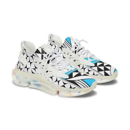 Southwest Sunrise in Turquoise Women's Mesh Sneakers