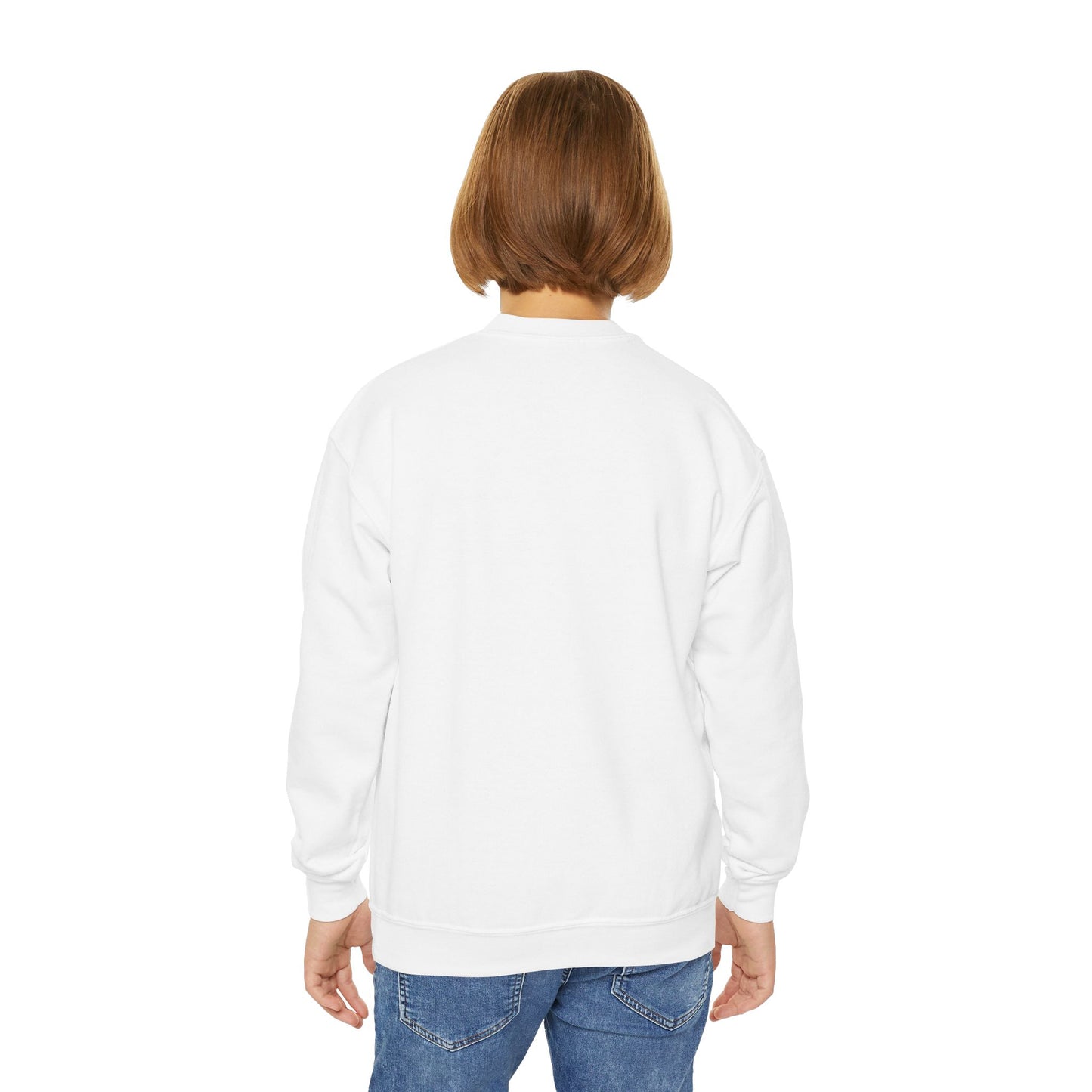 Feather Blessings in Blue Youth Crewneck Sweatshirt