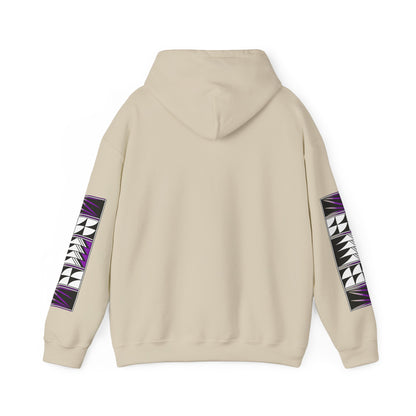 Blessed Feathers in Purple Unisex Hoodie