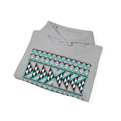 Sun and Rain in Turquoise Unisex Hoodie