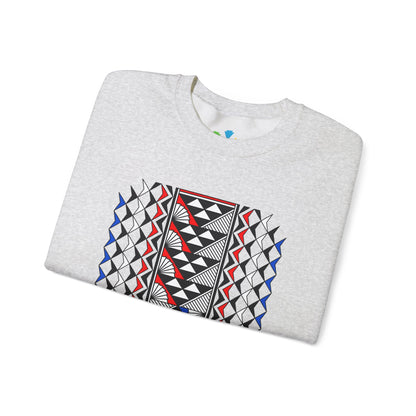 Sun and Rain in Red/White/Blue Unisex Sweatshirt