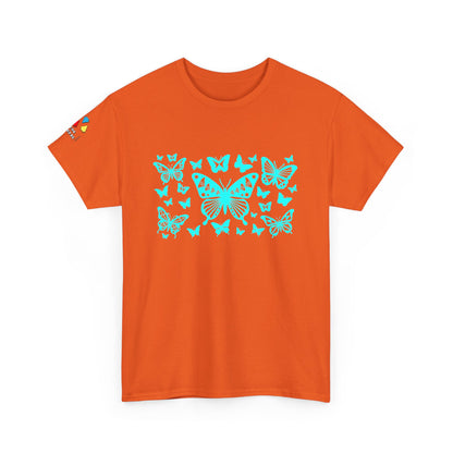 Butterfly Dance in Turquoise Gildan Unisex Tee