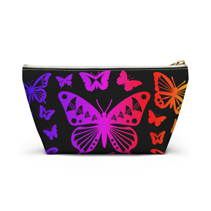 Rainbow Butterflies Pouch w T-bottom