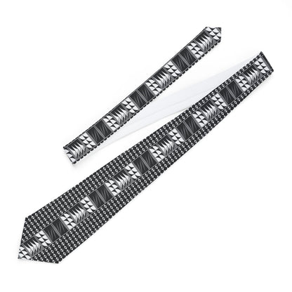 Gray Blessed Feathers Necktie
