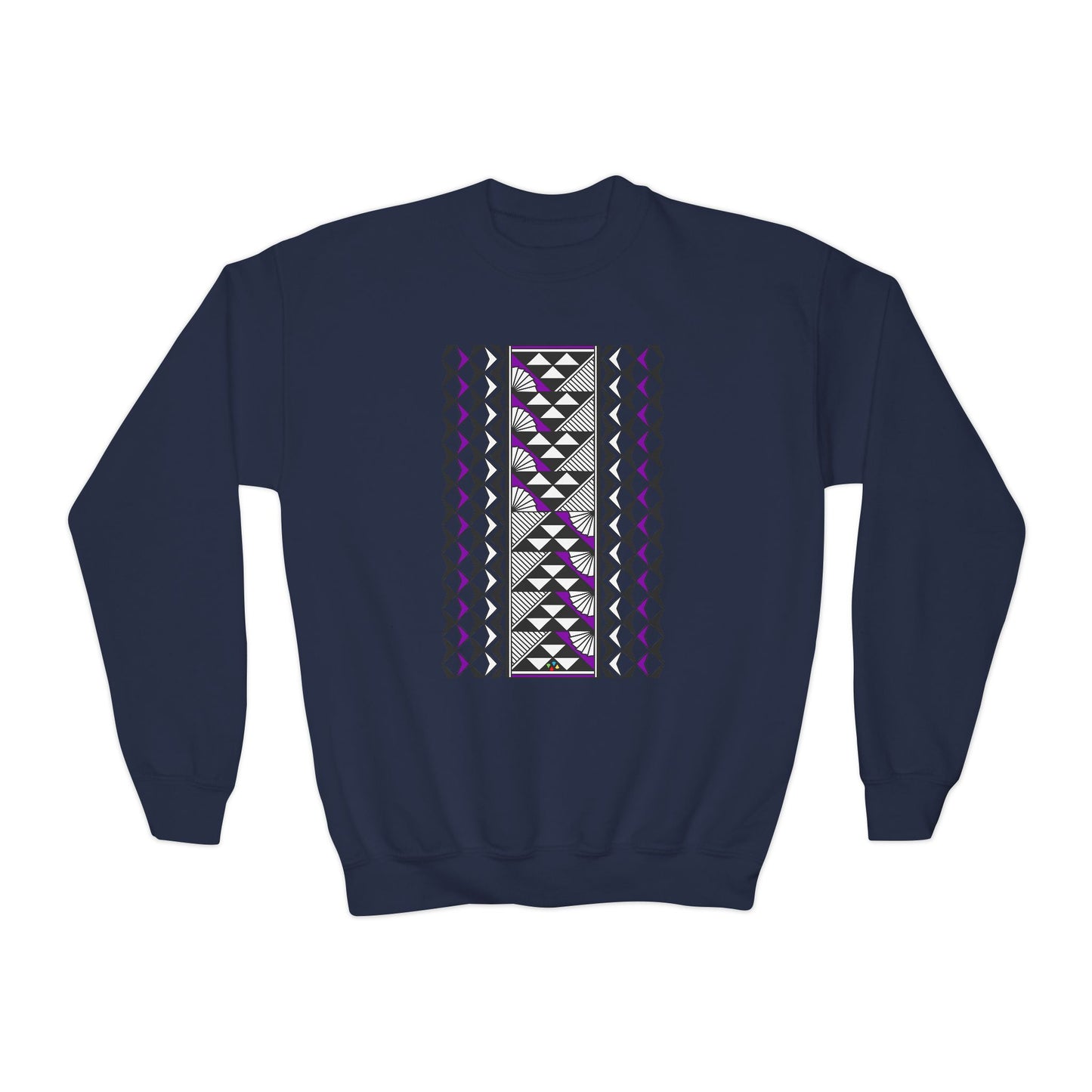 Rain and Sun in Purple Youth Crewneck Sweatshirt