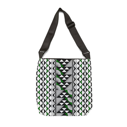 Green Native Sun and Rain Adjustable Tote Bag