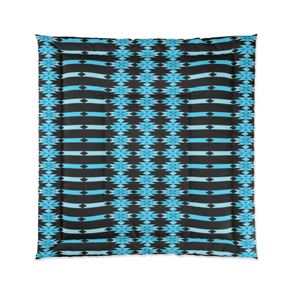 Southwest Desert Diamonds in Turquoise Comforter