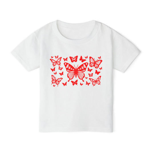 Red Native Butterflies Toddler T-Shirt
