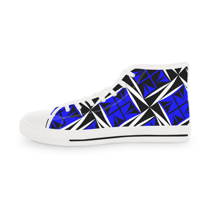 Sacred Winds in Blue High Top Sneakers