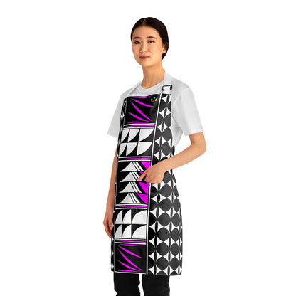 Pink Native Feather Blessing Two Pocket Apron