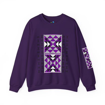 Sacred Mountains in Purple Unisex Sweatshirt