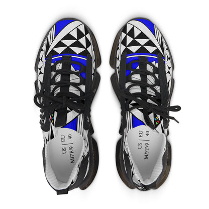 Southwest Sunrise in Cobalt Women's Mesh Sneakers