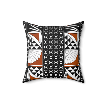 Southwest Sunset in Rust Square Pillow