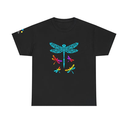 Rainbow Native Dragonfly Gildan Unisex Tee