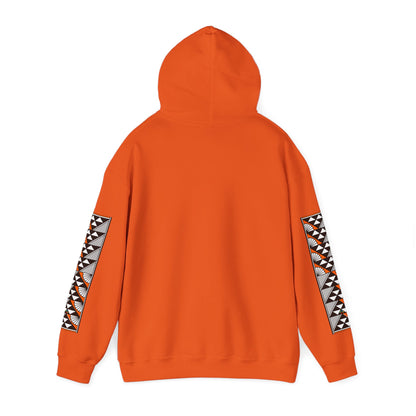 Sun and Rain in Orange Unisex Hoodie