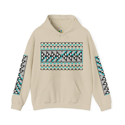 Sun and Rain in Turquoise Unisex Hoodie