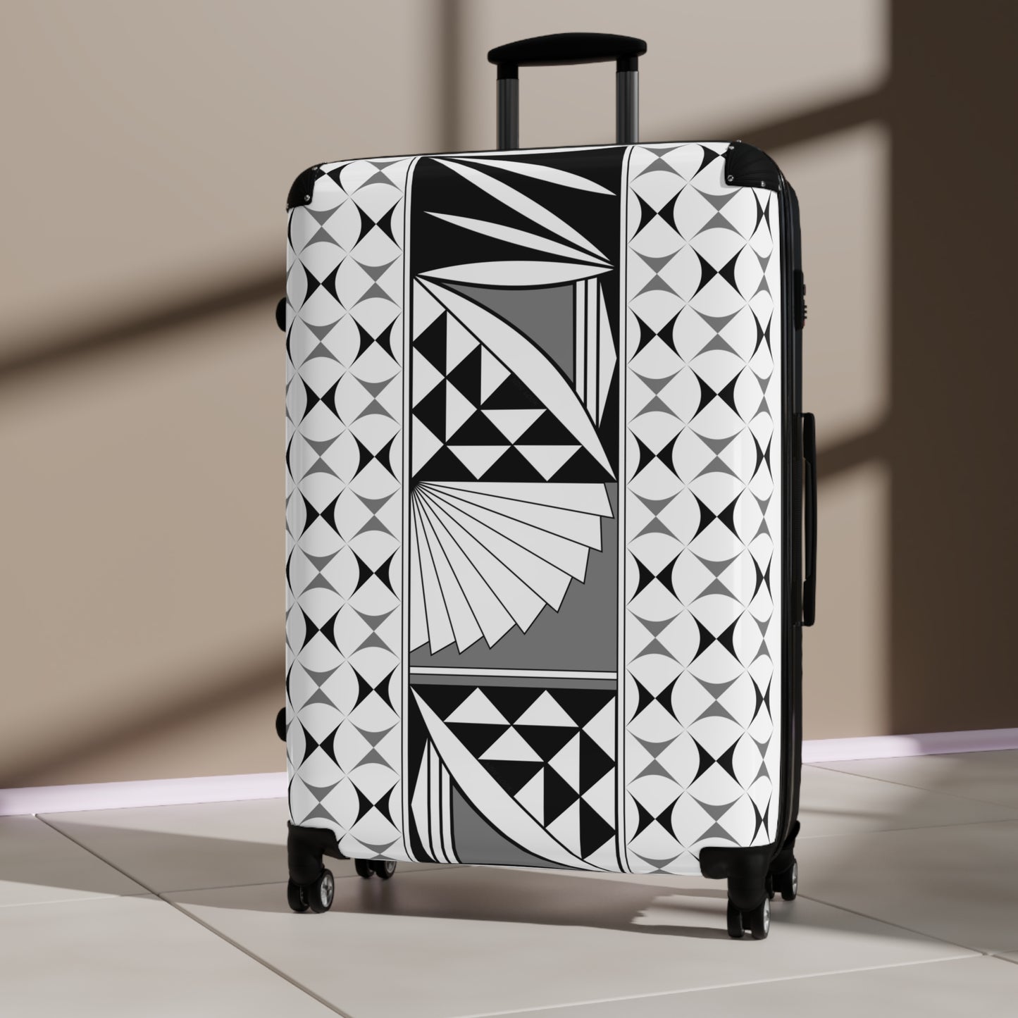 Gray Southwest Sunrise Suitcases