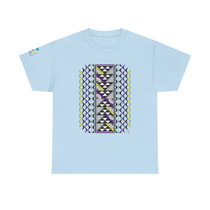 Sun and Rain in Purple/ Yellow Gildan Unisex Tee