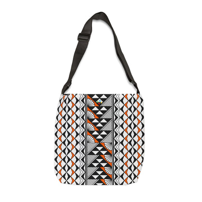 Orange Native Sun and Rain Adjustable Tote Bag