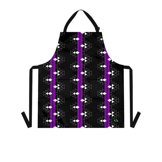 Purple/Black Native Two Pocket Apron