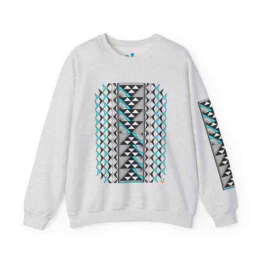 Sun and Rain in Turquoise Unisex Sweatshirt