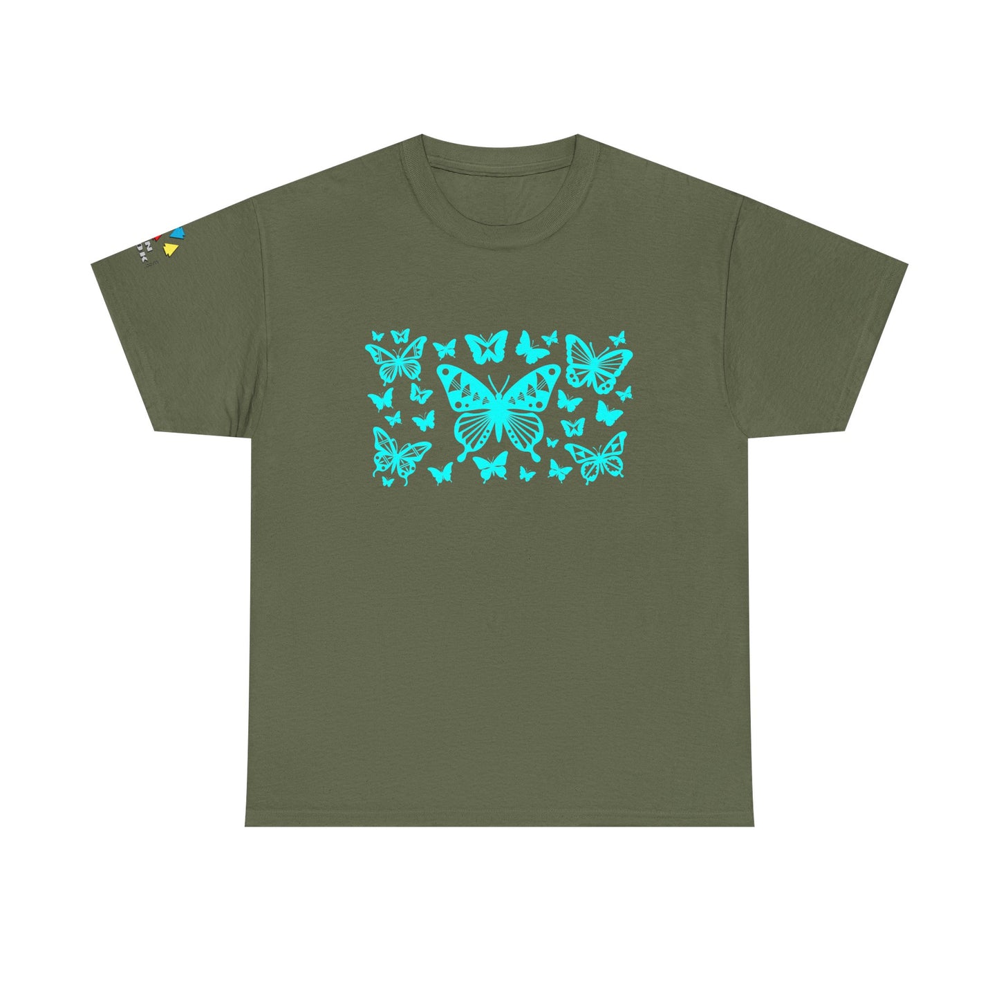 Butterfly Dance in Turquoise Gildan Unisex Tee