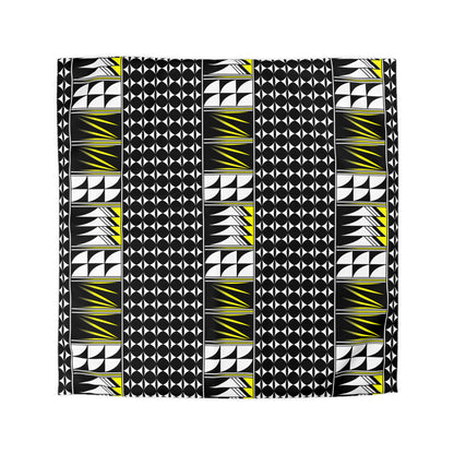 Blessed Feathers in Yellow Microfiber Duvet Cover