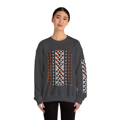 Sun and Rain in Orange Unisex Sweatshirt