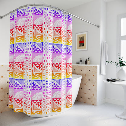 Southwest Rainbow Sunrise Shower Curtains