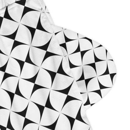 Southwest Sunrise in Turquoise Basketball Rib Shorts