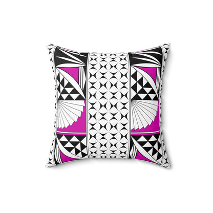 Southwest Sunrise in Pink Square Pillow